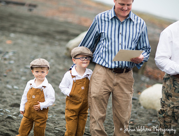 Drew Cobb, with his boys (from left), Graham (then 2) and Declan (then 3)